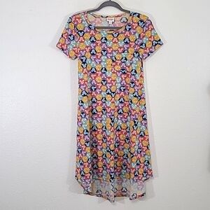 LULAROE Mickey Multicolored Dress (Carly), size XXS